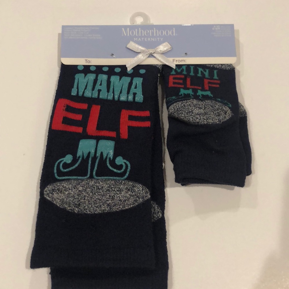 NWT! Motherhood Maternity mama elf mini elf socks